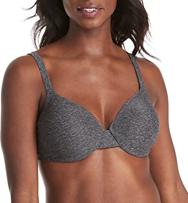 Photo 1 of Hanes Ultimate Women's ComfortBlend Low-Cut T-Shirt Bra with Convertible Racerback Straps (34B)