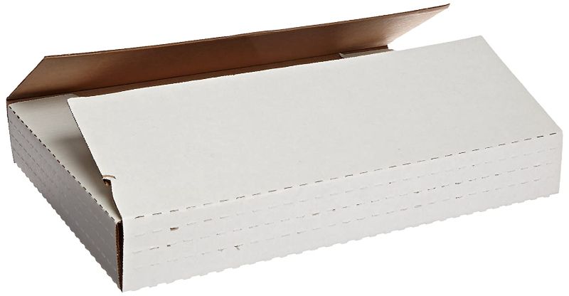 Photo 1 of "Aviditi MIBMROS Corrugated Easy-Fold Mailer, 15"" Length x 11-1/8"" Width x 2"" Height, White (Bundle of 50)", Oyster White
