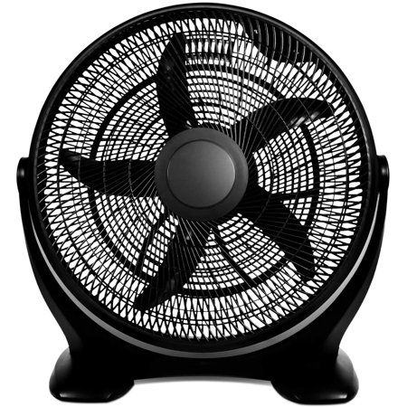 Photo 1 of 18 Inch Plastic Floor Fan, Black
