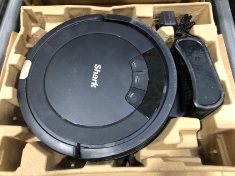 Photo 2 of Shark ION Robot Vacuum AV753, Wi Fi Connected, 120min Runtime, Works with Alexa, Multi Surface Cleaning , Grey
