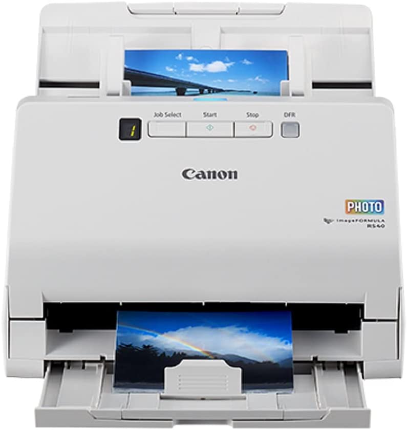 Photo 1 of Canon imageFORMULA RS40 Photo and Document Scanner, with Auto Document Feeder | Windows and Mac | Scans Photos - Vibrant Color - USB Interface - 1200 DPI - High Speed - Easy Setup
