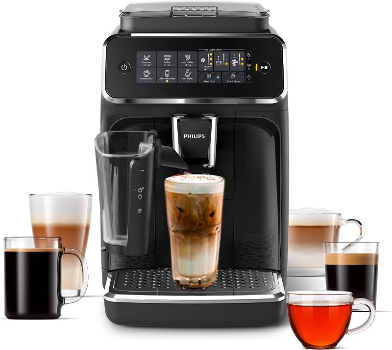 Photo 1 of (Used - Parts Only) Philips 3200 Series Fully Automatic Espresso Ice Coffee Machine w/ LatteGo, EP3241/74, Black
