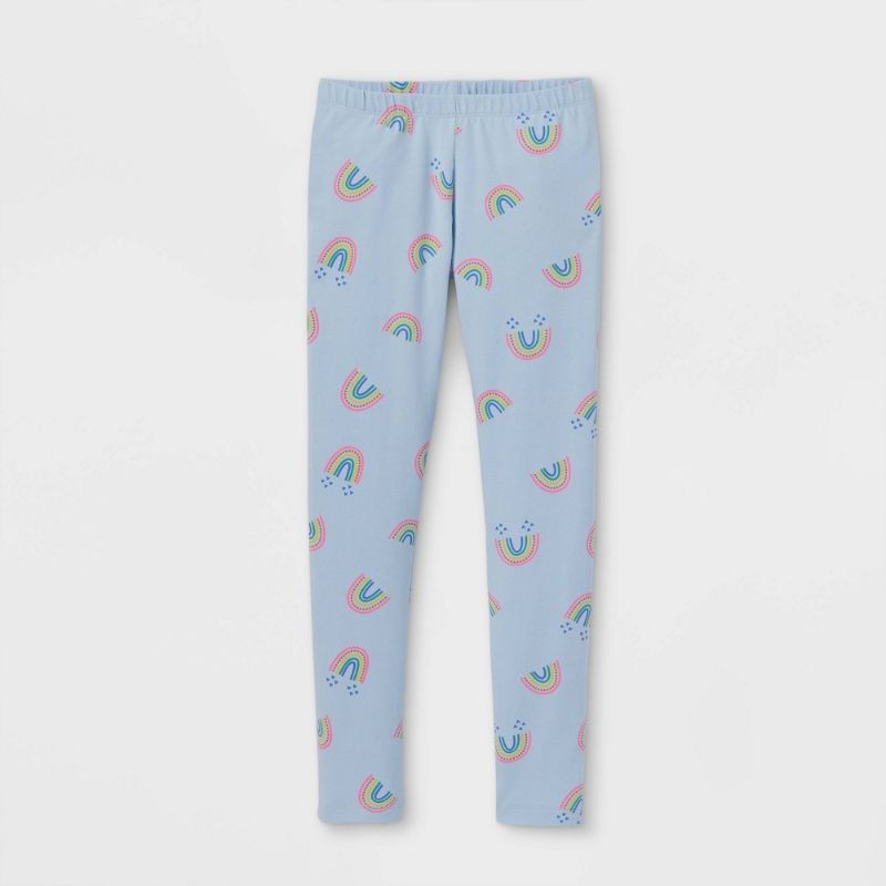 Photo 1 of 10 pack--- Blue Cloud Rainbow girl Leggings Assortes Size (,L,XL)