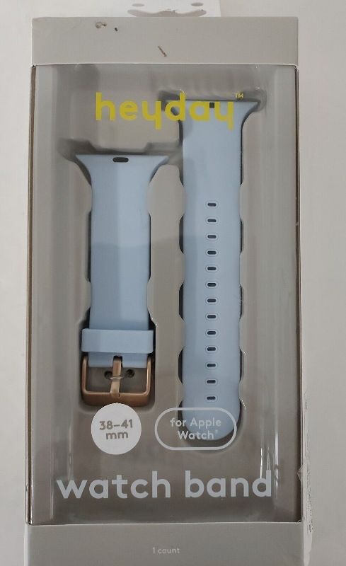 Photo 1 of Heyday Silicone Watch Band for Apple Watch 38-41mm Sky Blue NEW
