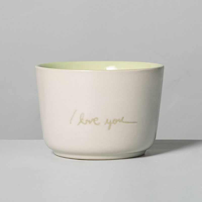 Photo 1 of 4 pack--6.77oz Zest 'I Love You' Ceramic Candle - Hearth & Hand™ with Magnolia
