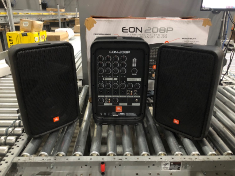 Photo 2 of JBL Professional EON208P Portable All-in-One 2-way PA System with 8-Channel Mixer and Bluetooth 8" Speaker Speaker