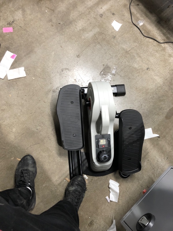 Photo 2 of Sunny Health & Fitness Magnetic Portable Under Desk Elliptical Machine
