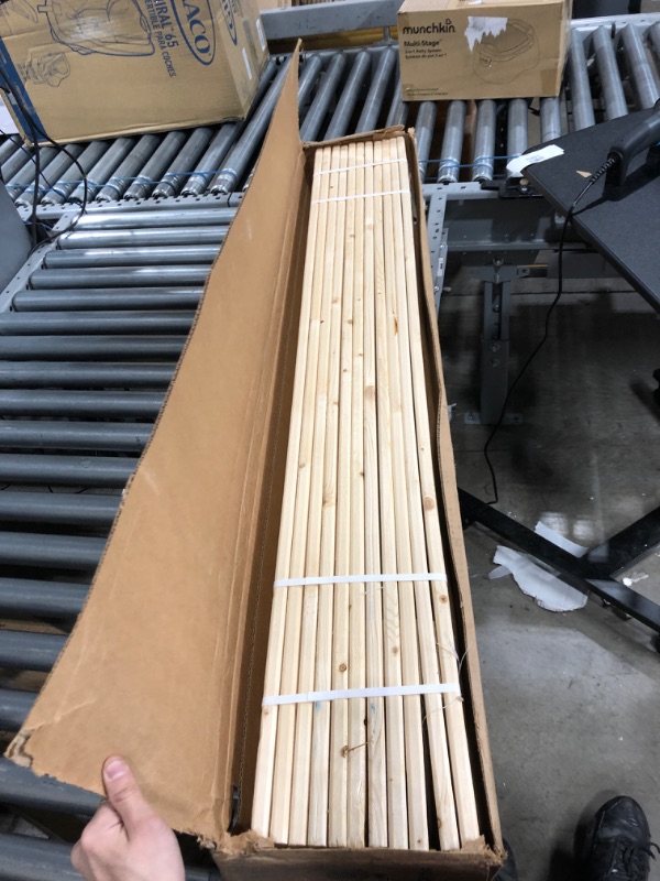 Photo 2 of Mayton, 0.75-Inch Heavy Duty Mattress Support Wooden Bunkie Board/Slats, Full, Beige Full Heavy Duty Slat
