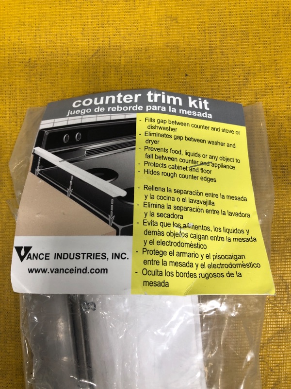 Photo 3 of Vance 23-3/4 Inch Long Stainless Steel Counter Trim Kit for Backless or Slide-in Stoves | 2 Pack | Oven Gap Filler | Heat Resistant | Seals Gaps Between Counter and Stovetop | Easy to Clean 23 3/4"