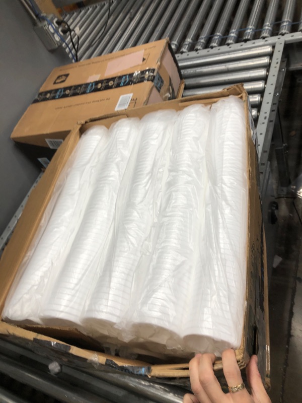 Photo 2 of DART 6B12 Foam Container, 6 oz, White, Squat, 1000 count