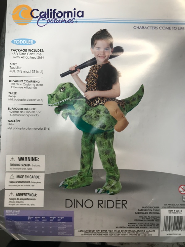 Photo 3 of Child Ride a Dinosaur Costume
