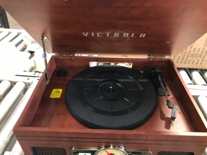 Photo 2 of Victrola Nostalgic 6-in-1 Bluetooth Record Player and Multimedia Center with Built-in Speakers - 3-Speed Turntable.