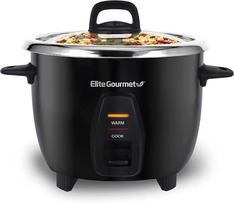 Photo 1 of 
Elite Gourmet ERC-2010B Electric Rice Cooker with Stainless Steel Inner Pot Makes Soups, Stews, Porridge's, Grains and Cereals, 10 cups cooked (