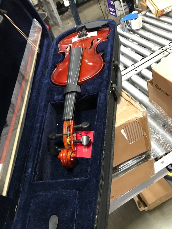 Photo 2 of 
Eastar Violin 4/4 Full Size for Adults, Violin Set for Beginners with Hard Case, Rosin, Shoulder Rest, Bow, and Extra Strings 