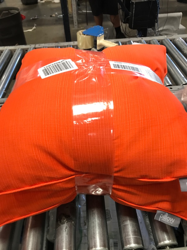 Photo 2 of 2PK PILLOW PERFECT ORANGE THROW PILLOWS