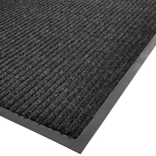 Photo 1 of 3' x 5' Charcoal Needle Rib Carpet Mat -
