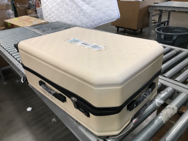 Photo 1 of ABQ Pacific Aspire Hardside 3-Piece Luggage Set - Tan Beige, Adult Unisex, Size: One Size

