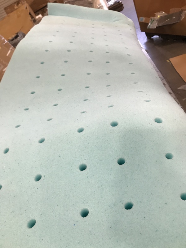 Photo 2 of  2 Inch Memory Foam Mattress Topper Ventilated Gel Infused Bed Foam Topper , 72" MATTRESS