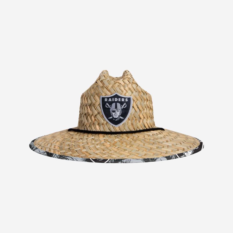 Photo 1 of Las Vegas Raiders Floral Straw Hat
