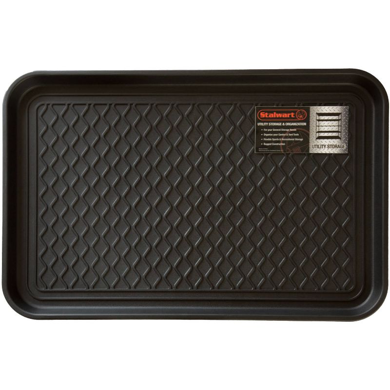 Photo 1 of 75-ST6014 24 X 15 in. Eco Friendly Utility Boot Tray Mat, Black
