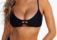 Photo 1 of RELLECIGA Women's Strappy Triangle Bikini Top- size small 