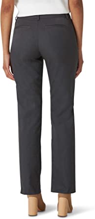 Photo 1 of Lee Women's Wrinkle Free Relaxed Fit Straight Leg Pant- size 6 