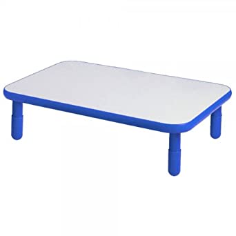 Photo 1 of *INCOMPLETE NO LEGS* Angeles Baseline 72"x30" Rect. Table, Homeschool/Playroom Toddler Furniture, Kids Activity Table for Daycare/Classroom Learning, NO LEGS ROYAL BLUE