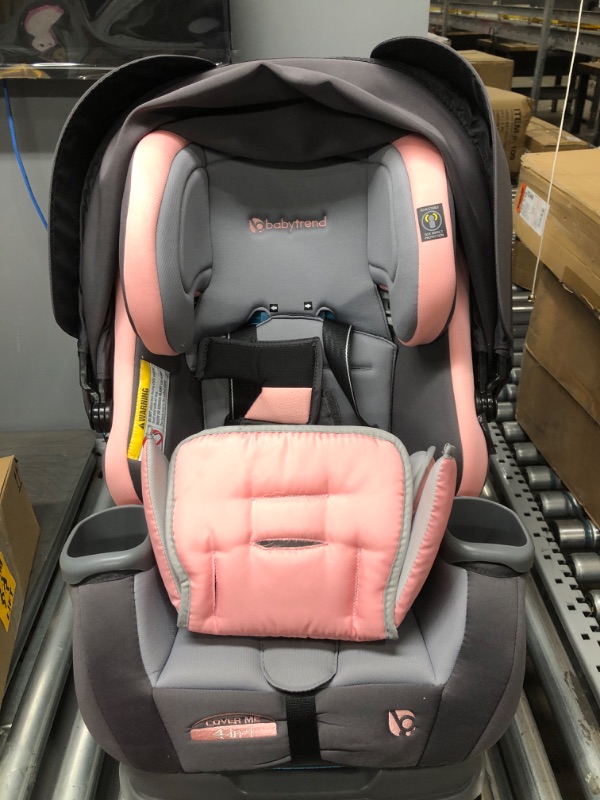 Photo 2 of Baby Trend Cover Me 4 in 1 Convertible Car Seat, Quartz Pink
