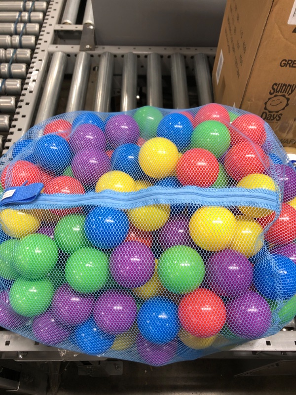 Photo 2 of 200 Ball Pit Balls for Kids – Plastic Ball Refill Pack for Kids | Phthalate and BPA Free Non-Toxic Plastic Ball Pack | Reusable Storage Bag with Zipper – Sunny Days Entertainment
