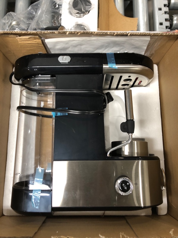 Photo 3 of 20 Bar Wallon Espresso Machine with milk frother, Espresso, Cappuccino, Latte, Machiato Maker, For Home Barista, 1.4L Water Tank, 1350W
