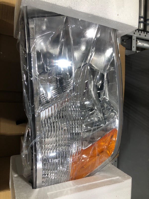 Photo 2 of ADCARLIGHTS for 2009-2018 Dodge Ram Headlight Assembly competible with 2009-2018 Dodge Ram 1500,2010-2018 Dodge Ram 2500/3500 Chrome Housing with Amber Reflector Headlamp Replacement Left and Right
