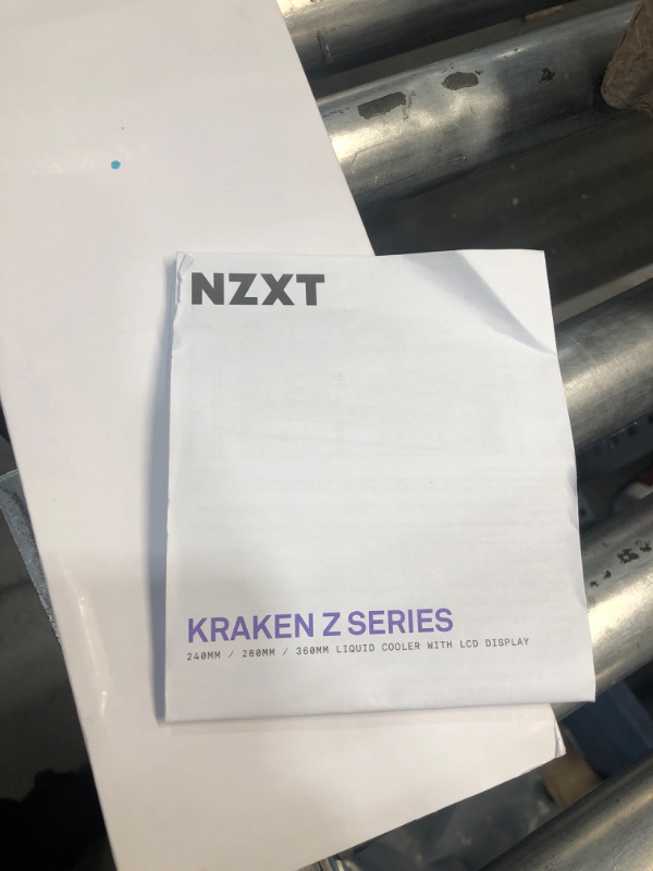 Photo 3 of Parts Only - NZXT Kraken Z53 RGB 240mm - RL-KRZ53-R1 - AIO RGB CPU Liquid Cooler - Customizable LCD Display - Improved Pump - Powered by CAM V4 - RGB Connector - Aer RGB 2 120mm Radiator Fans (2 Included)
