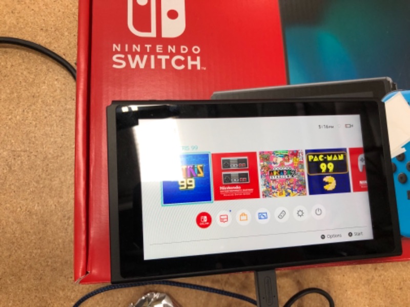 Photo 5 of Nintendo Switch with Neon Blue and Neon Red Joy?Con
