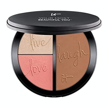 Photo 1 of IT Cosmetics Your Most Beautiful You Anti-Aging Matte Bronzer, Radiance Luminizer & Brightening Blush Palette - With Hydrolyzed Collagen, Silk & Peptides
