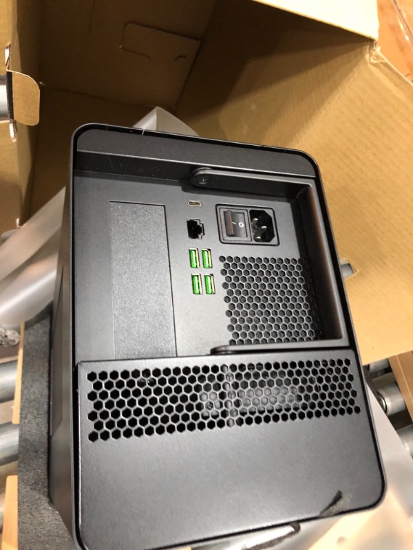 Photo 2 of Razer Core X Chroma Aluminum External GPU Enclosure (eGPU): Compatible with Windows & MacOS Thunderbolt 3 Laptops, NVIDIA /AMD PCIe Support, 700W PSU, 4x USB 3.1, 1x Gbit Ethernet, Chroma RGB, Black
