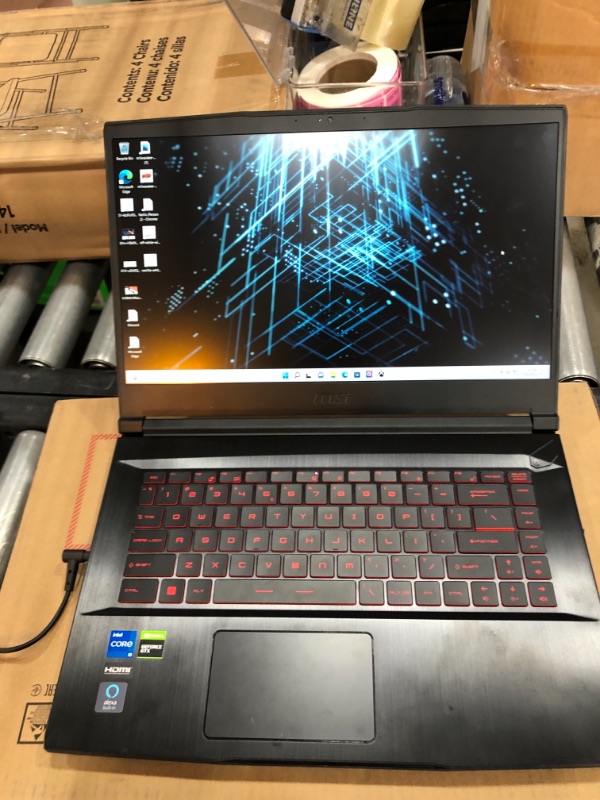 Photo 3 of MSI GV15 15.6" 144Hz Gaming Laptop: Intel Core i5-11400H GTX 1650 8GB 256GB NVMe SSD, Wi-Fi 6, USB Type-C, Nahimic 3 Audio Immersion, Win 11: Black 11SC-633
