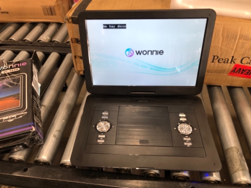 Photo 4 of WONNIE 17.9’’ Large Portable DVD/CD Player with 6 Hrs 5000mAH Rechargeable Battery, 15.4‘’ Swivel Screen?1366x768 HD LCD TFT, Regions Free, Support USB/SD Card/ Sync TV , High Volume Speaker
