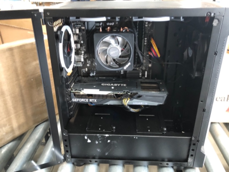 Photo 5 of INCOMPLETE MISSING CPU NEEDS PROFESSIONAL REPAIR 
DOES NOT POWER ON 
Skytech Shadow 3.0 Gaming PC Desktop - AMD Ryzen 7 3700X 3.6GHz, RTX 3060 Ti 8GB GDDR6, 16GB DDR4 3000, 1TB NVME, B550 Motherboard, 600W Gold PSU, AC WiFi, Windows 10 Home 64-bit
