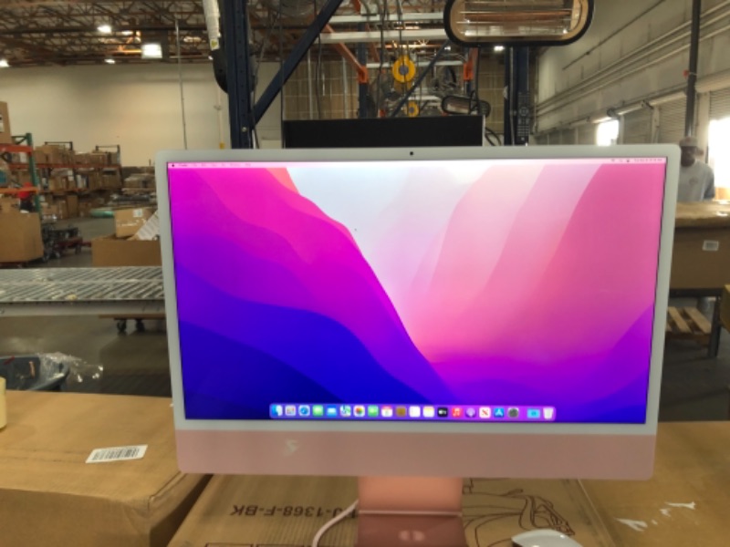 Photo 2 of 2021 Apple iMac (24-inch, Apple M1 chip with 8?core CPU and 7?core GPU, 8GB RAM, 256GB) - Pink
Style:7-Core GPU
Size:256GB
Color:Pink