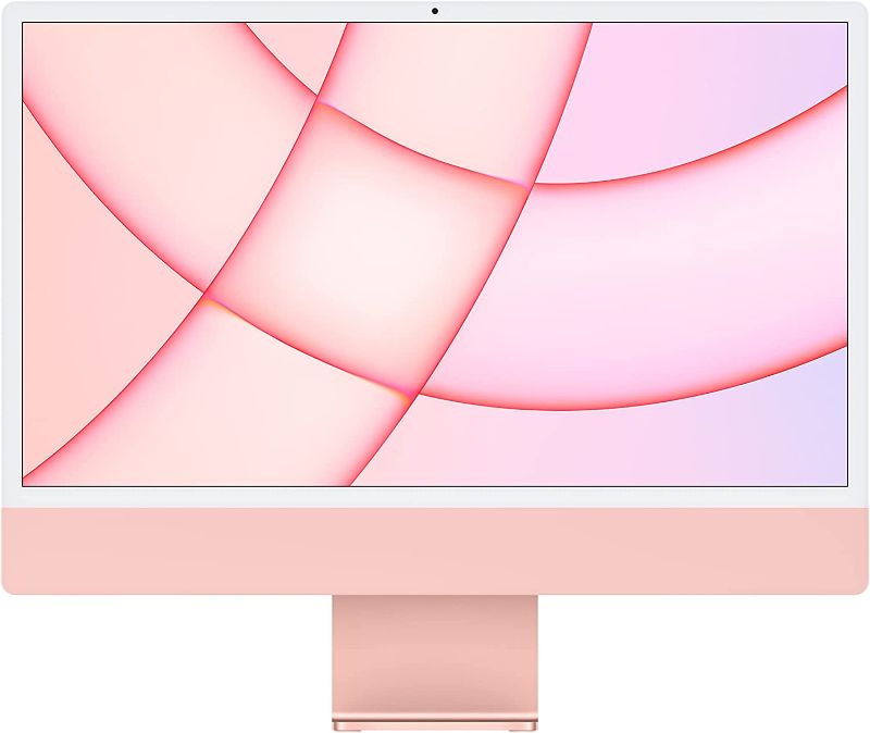 Photo 1 of 2021 Apple iMac (24-inch, Apple M1 chip with 8?core CPU and 7?core GPU, 8GB RAM, 256GB) - Pink
Style:7-Core GPU
Size:256GB
Color:Pink