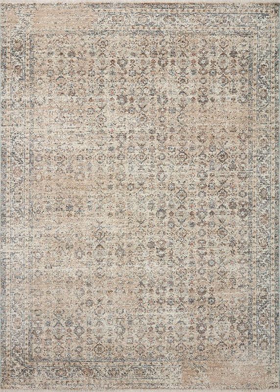 Photo 1 of Angela Rose x Loloi Blake Collection BLA-04 Beige / Denim, Transitional 7'-10" x 10'-2" Area Rug
