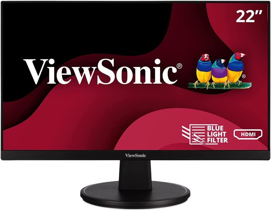 Photo 1 of ViewSonic VS2247-MH 22 Inch 1080p Monitor with 75Hz, Adaptive Sync, Thin Bezels, Eye Care, HDMI, VGA Inputs for Home and Office
