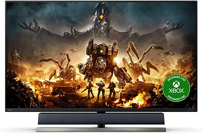 Photo 1 of Philips Momentum 559M1RYV 55’’ 4K HDR Gaming, Designed for Xbox, 4K @ 120Hz (PC @ 144Hz), Low Latency, HDR 1000, Bowers & Wilkins Speakers, Ambiglow