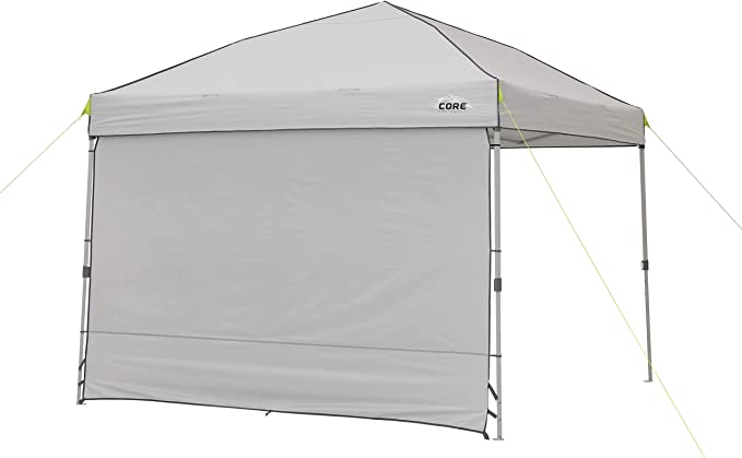 Photo 1 of  Instant Straight Leg Canopy Tent with Removable Sun Wall, 10 ft x 10 ft