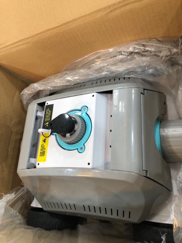 Photo 1 of Ofuzzi Cordless Robotic Pool Cleaner, Max.120 Mins Runtime, Self-Parking, DIY Stickers Included, Automatic Pool Vacuum for All Above/Half Above Ground Pools Up to 1076ft² of Flat Bottom - Cyber
