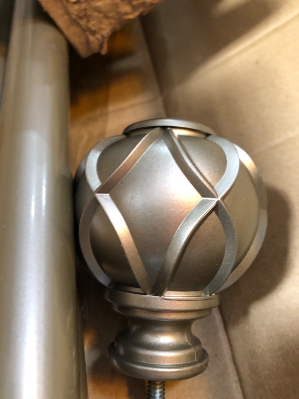 Photo 1 of 72-144 inch curtain rod silver