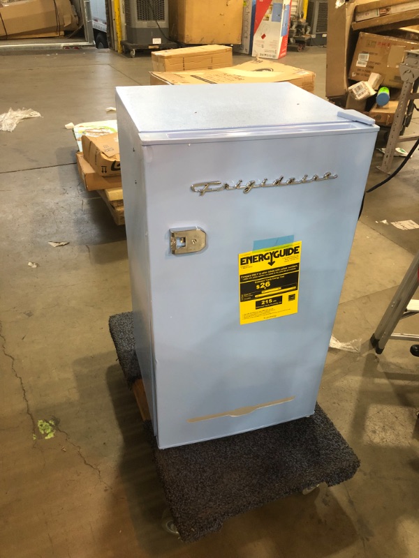 Photo 7 of ***PARTS ONLY*** Frigidaire 3.2 Cu Ft Retro Mini Fridge With Side Bottle Opener EFR376, Blue