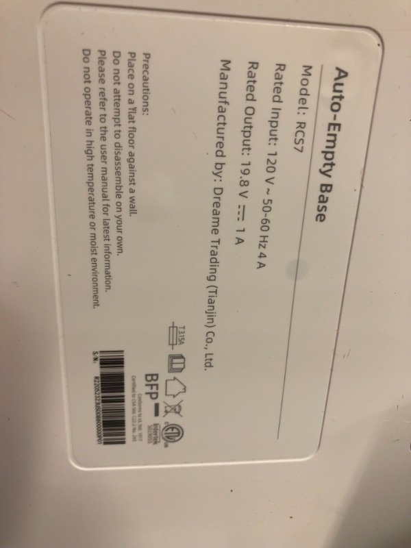 Photo 2 of **Parts Only**Non Functional**Dreametech D10 Plus Robot Vacuum and Mop with Self-Emptying Base for 45 Days of Cleaning, Robotic Vacuum with 4000 Pa Suction and LIDAR Navigation, Compatible with Alexa, Wi-Fi Connected
