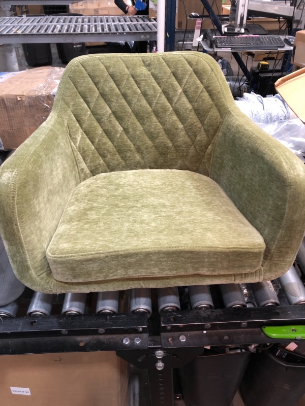 Photo 2 of Linon Home Décor Brooklyn Green Quilted Office Chair
