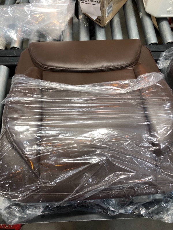 Photo 1 of Amazon Basics Classic Puresoft Padded Mid-Back Office Computer Desk Chair with Armrest - Brown

